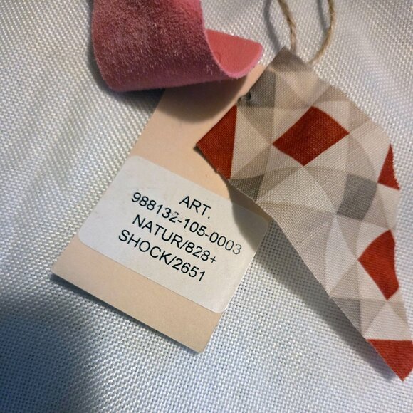 A.S.98 Helene Sling Bag Shock Pink & Natural Leather, NWT, Belt Sling Crossbody - Picture 10 of 11